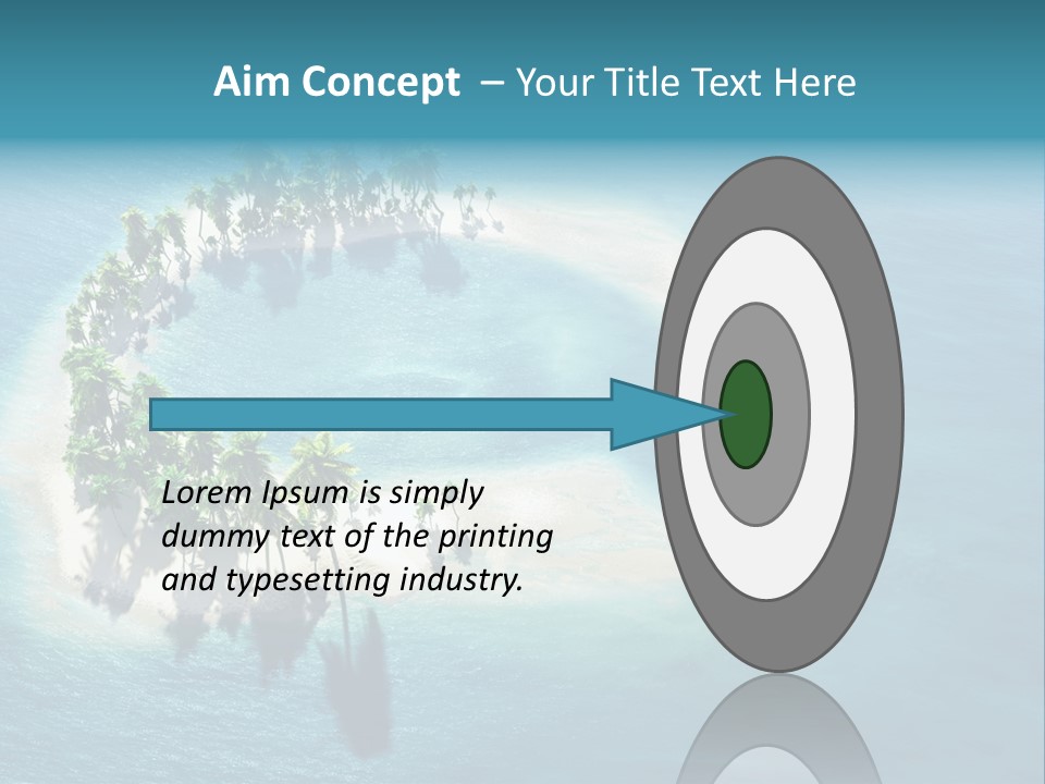 Sunshine Background Island PowerPoint Template