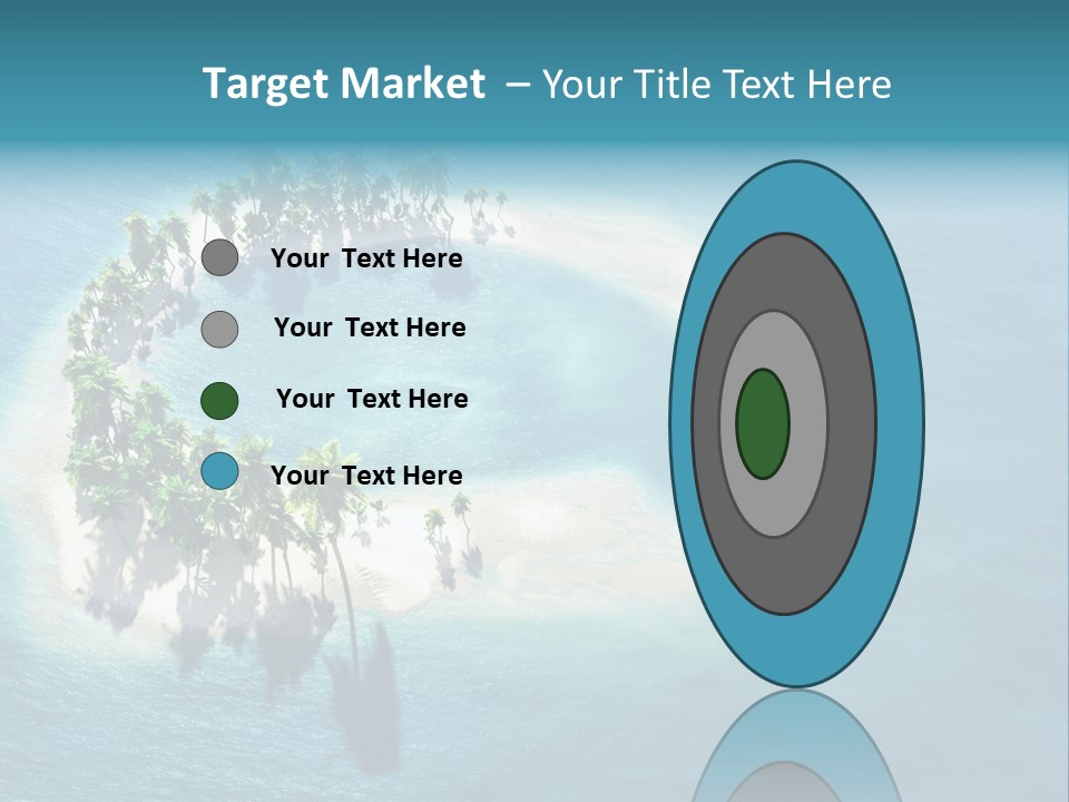 Sunshine Background Island PowerPoint Template