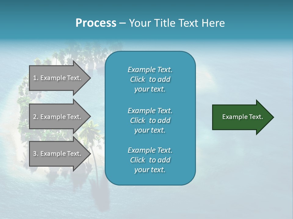 Sunshine Background Island PowerPoint Template