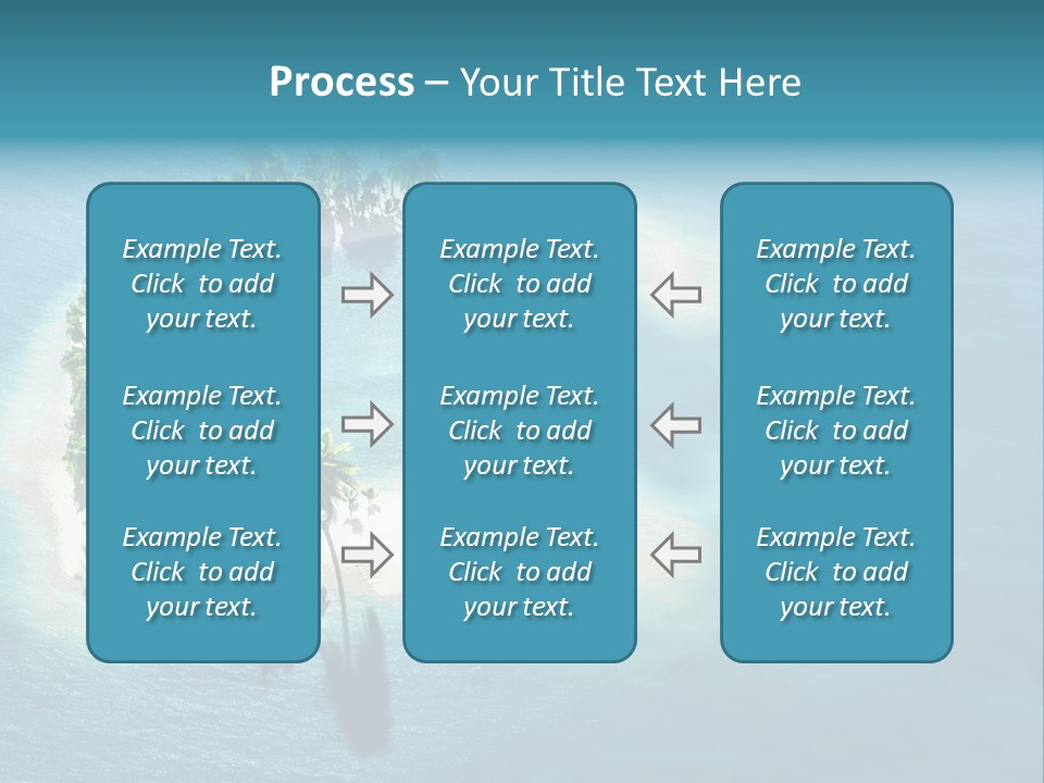 Sunshine Background Island PowerPoint Template