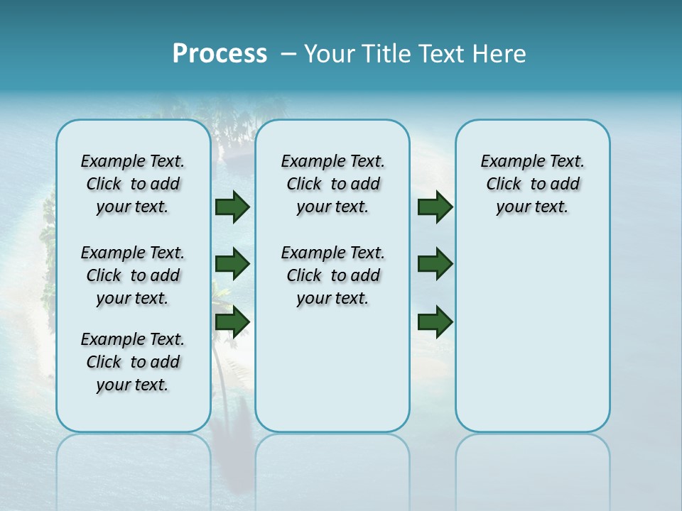 Sunshine Background Island PowerPoint Template