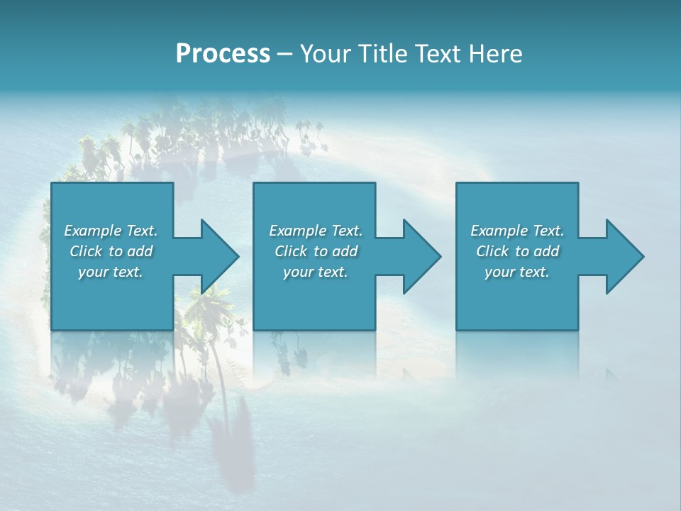 Sunshine Background Island PowerPoint Template