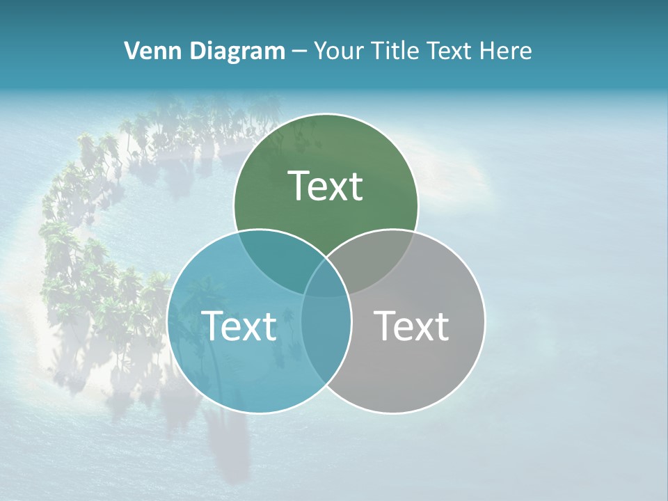Sunshine Background Island PowerPoint Template