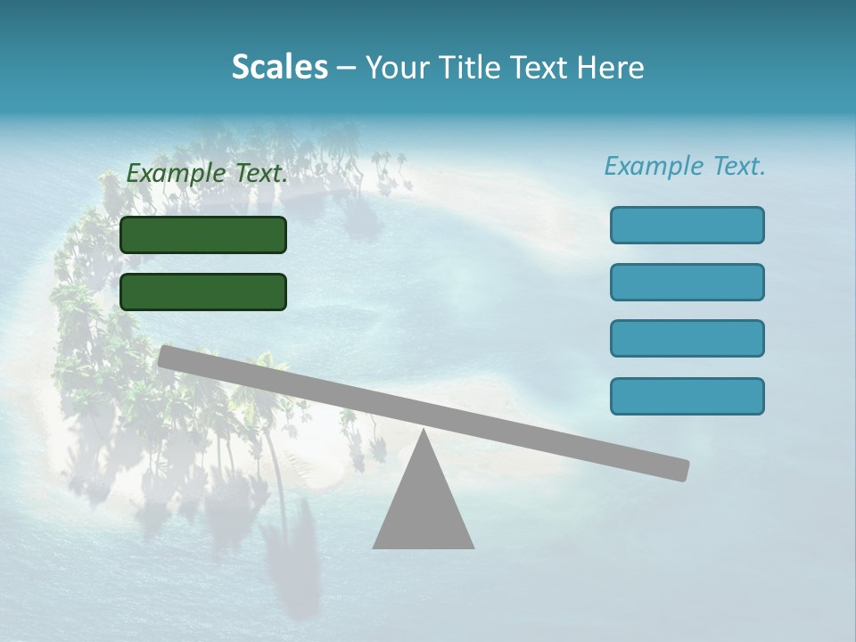 Sunshine Background Island PowerPoint Template