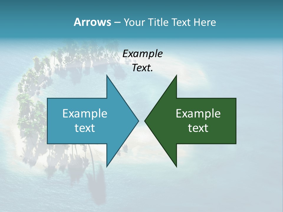 Sunshine Background Island PowerPoint Template