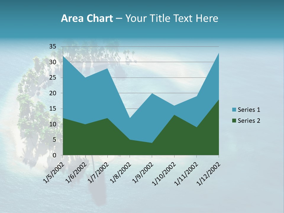 Sunshine Background Island PowerPoint Template