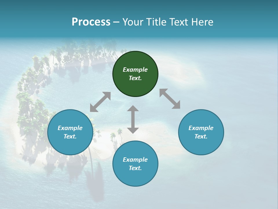 Sunshine Background Island PowerPoint Template