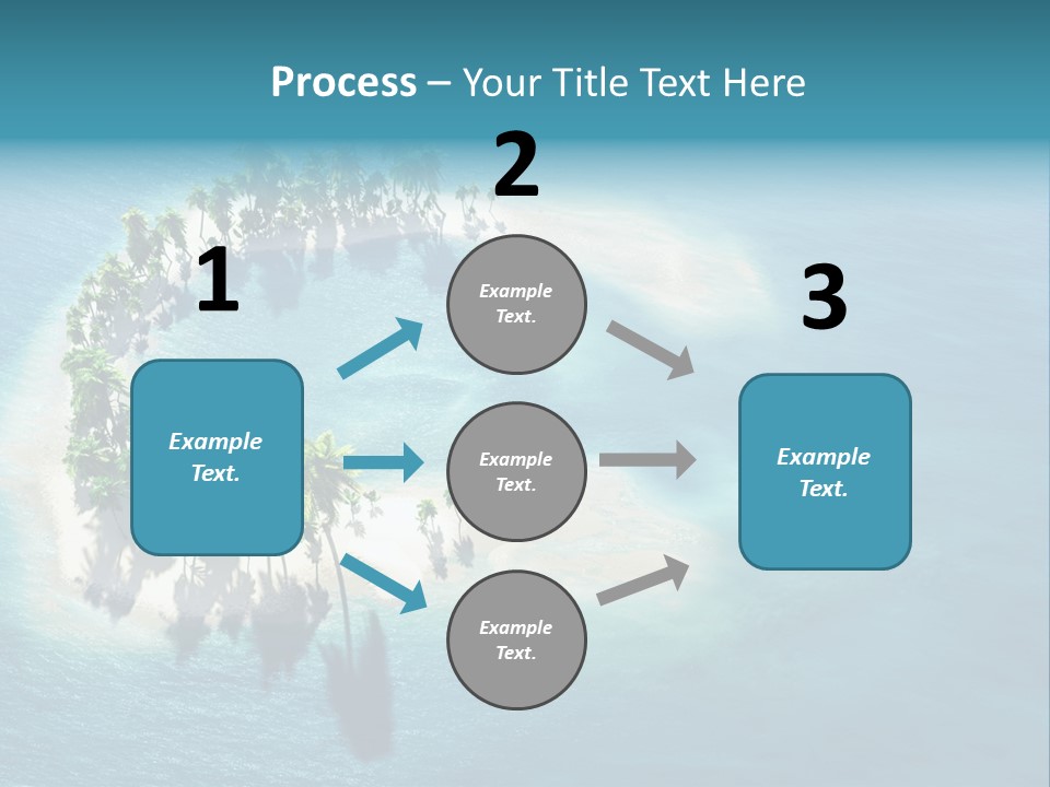 Sunshine Background Island PowerPoint Template