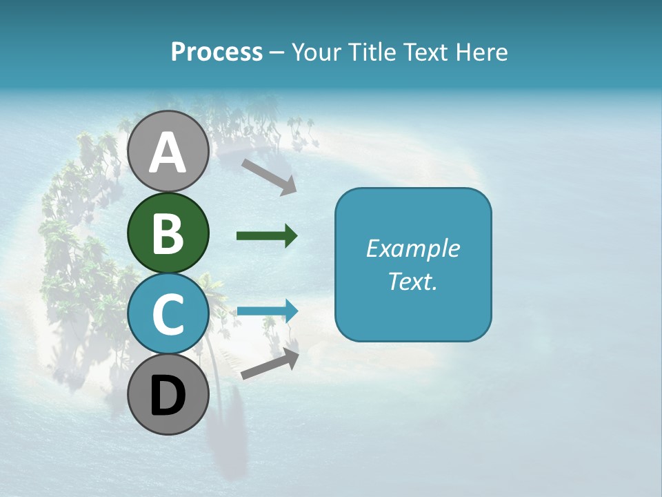Sunshine Background Island PowerPoint Template