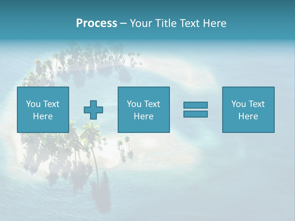Sunshine Background Island PowerPoint Template