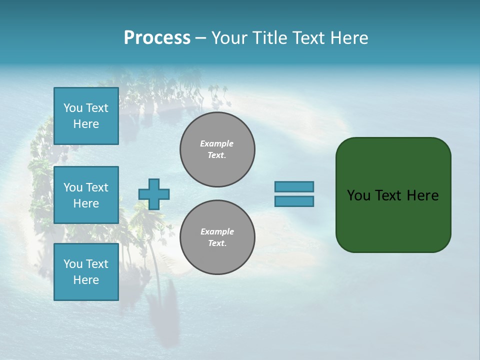 Sunshine Background Island PowerPoint Template