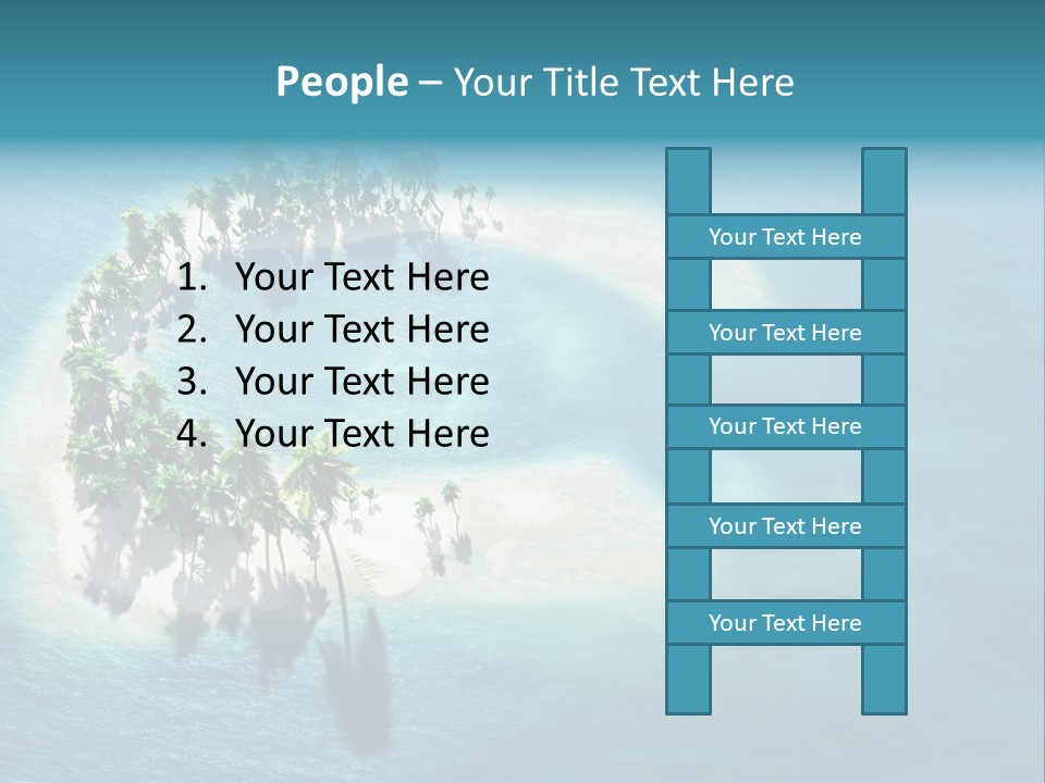 Sunshine Background Island PowerPoint Template
