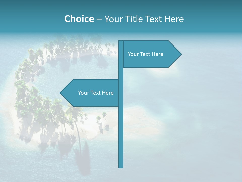 Sunshine Background Island PowerPoint Template