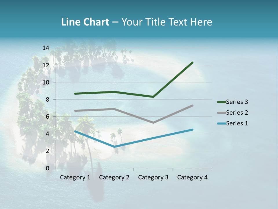 Sunshine Background Island PowerPoint Template