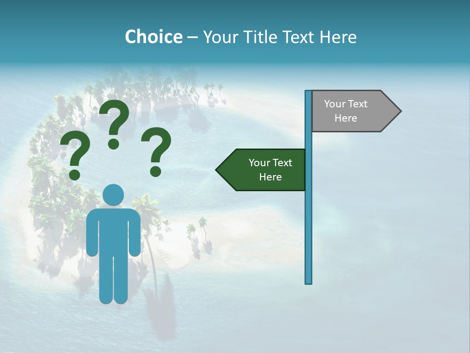 Sunshine Background Island PowerPoint Template