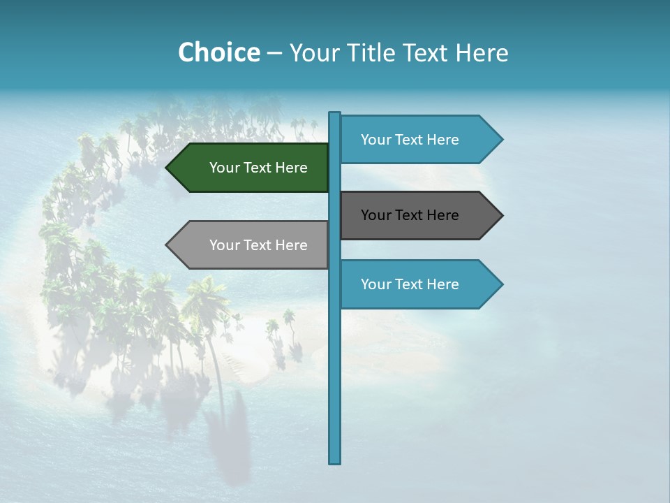 Sunshine Background Island PowerPoint Template