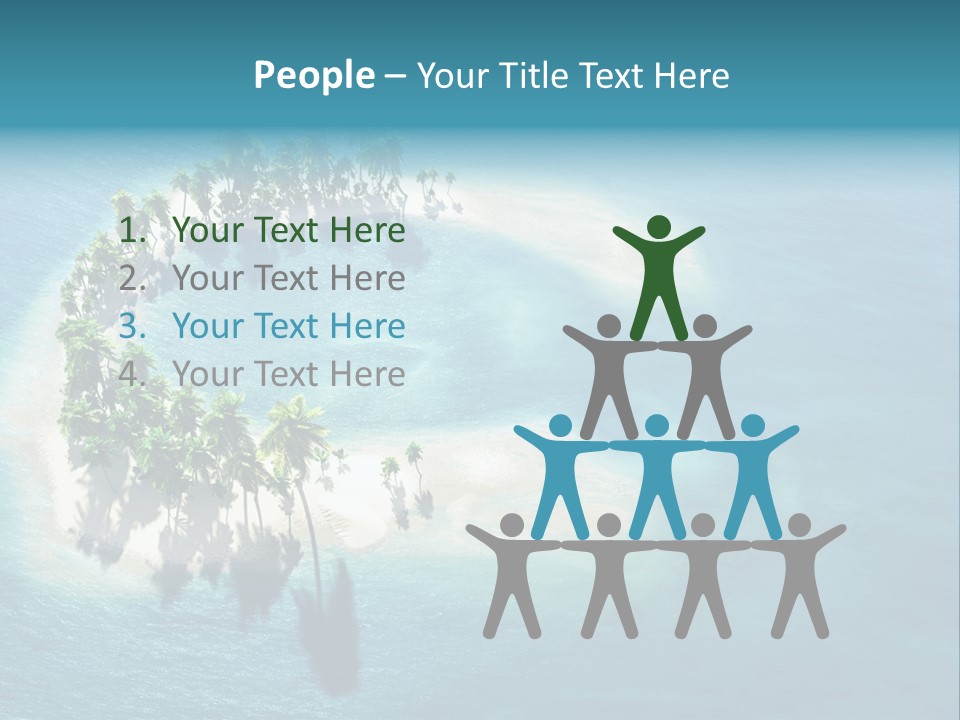 Sunshine Background Island PowerPoint Template