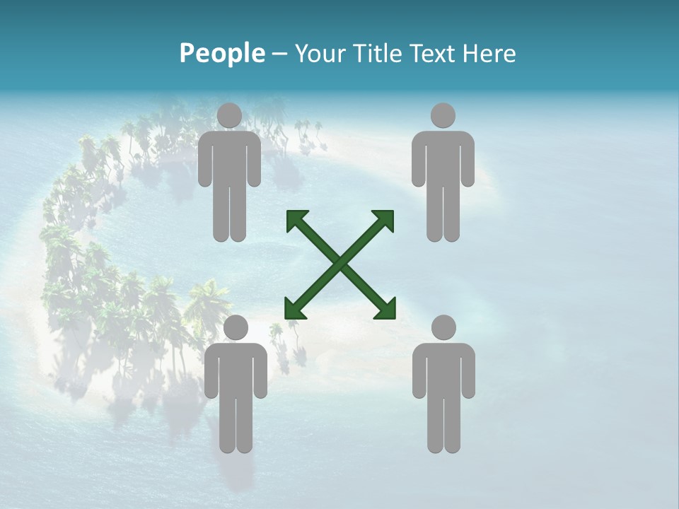 Sunshine Background Island PowerPoint Template