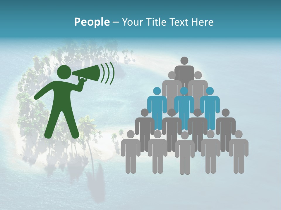 Sunshine Background Island PowerPoint Template