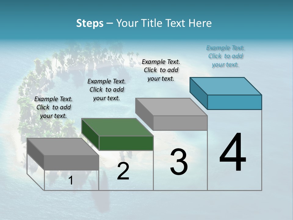 Sunshine Background Island PowerPoint Template