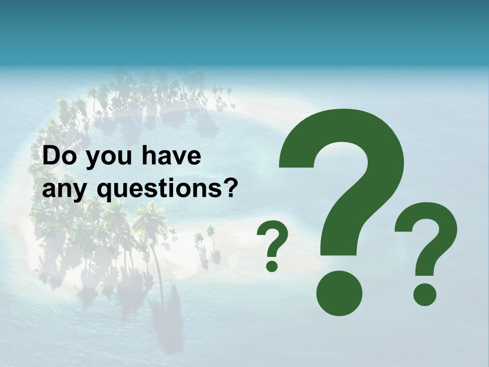 Sunshine Background Island PowerPoint Template