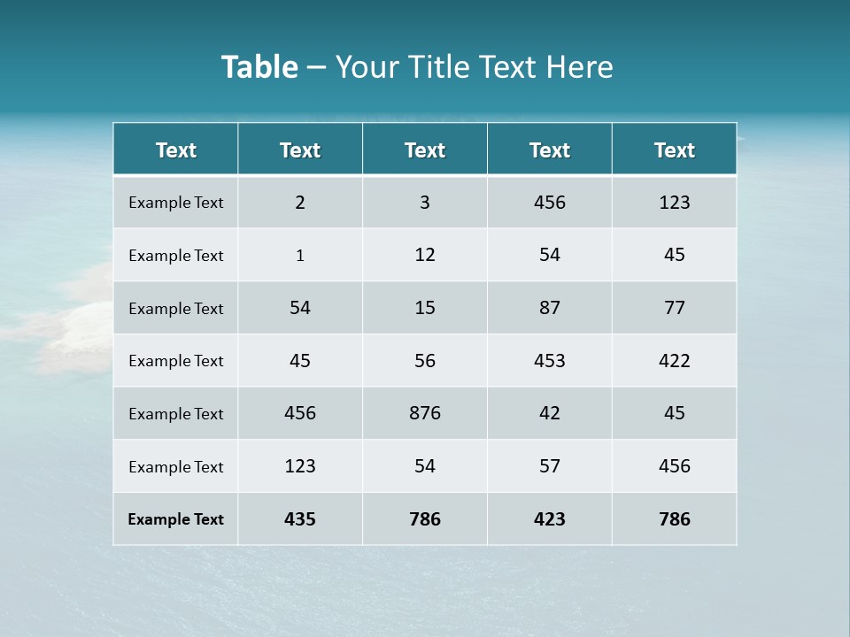 Scenic Reef Ocean PowerPoint Template