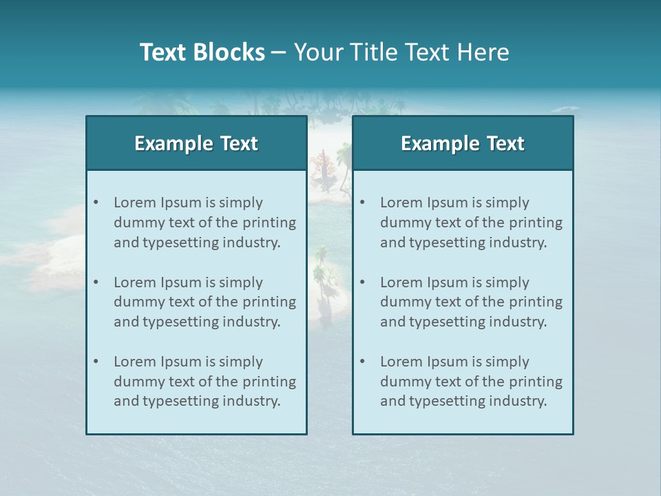 Scenic Reef Ocean PowerPoint Template