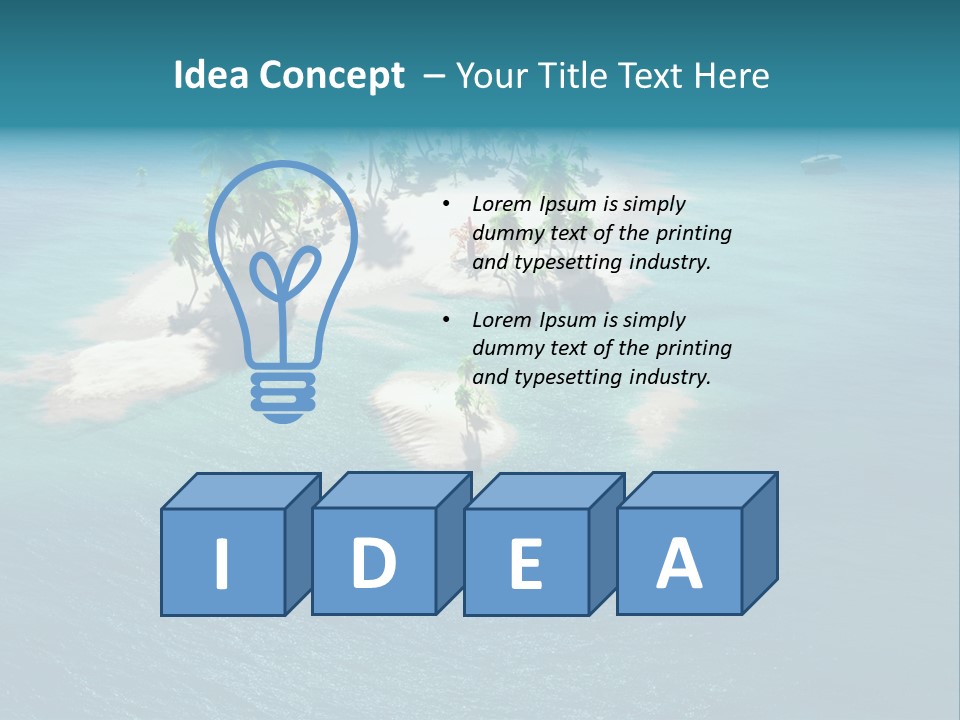 Scenic Reef Ocean PowerPoint Template