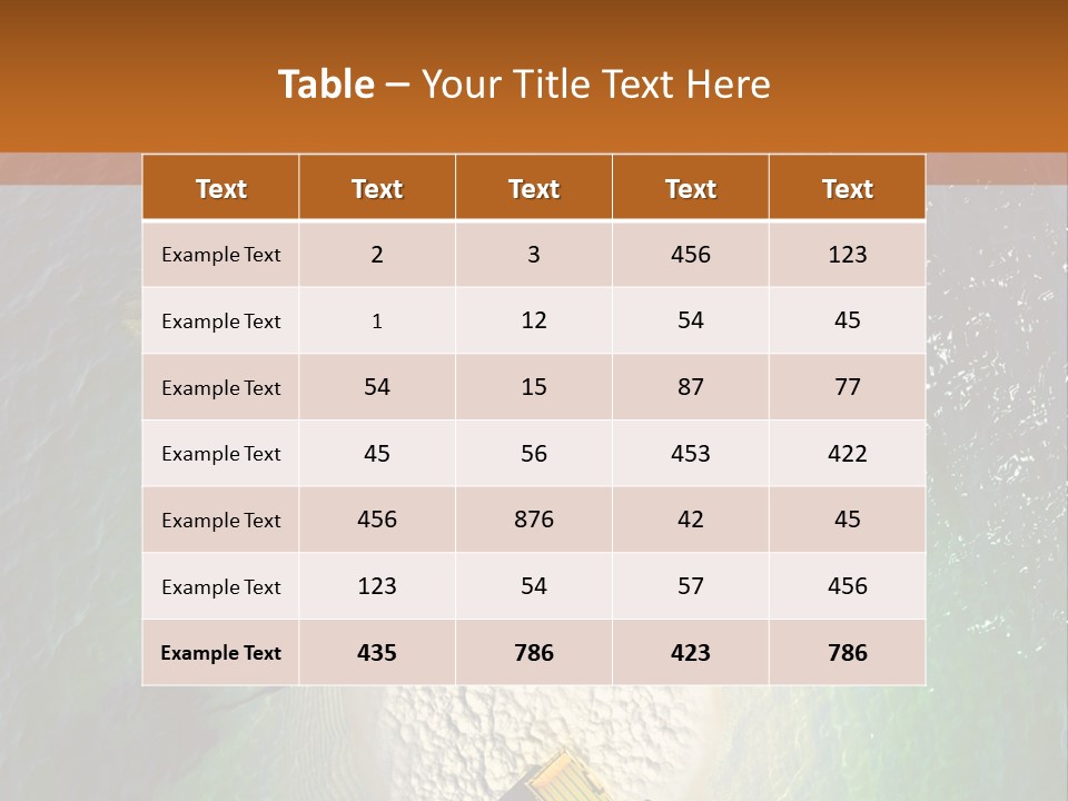 Beauty Reef View PowerPoint Template