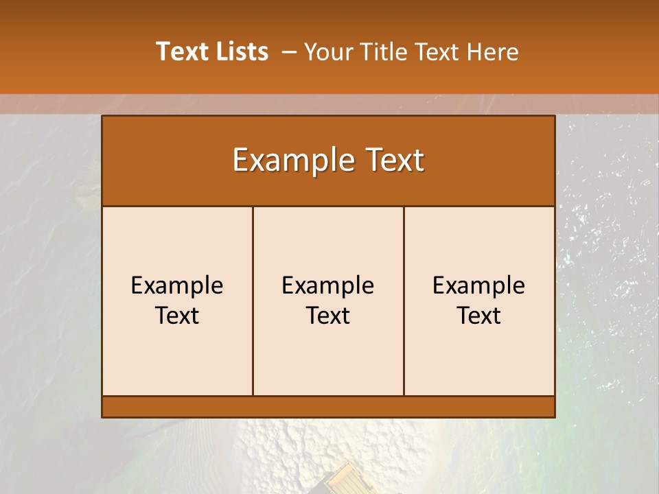 Beauty Reef View PowerPoint Template