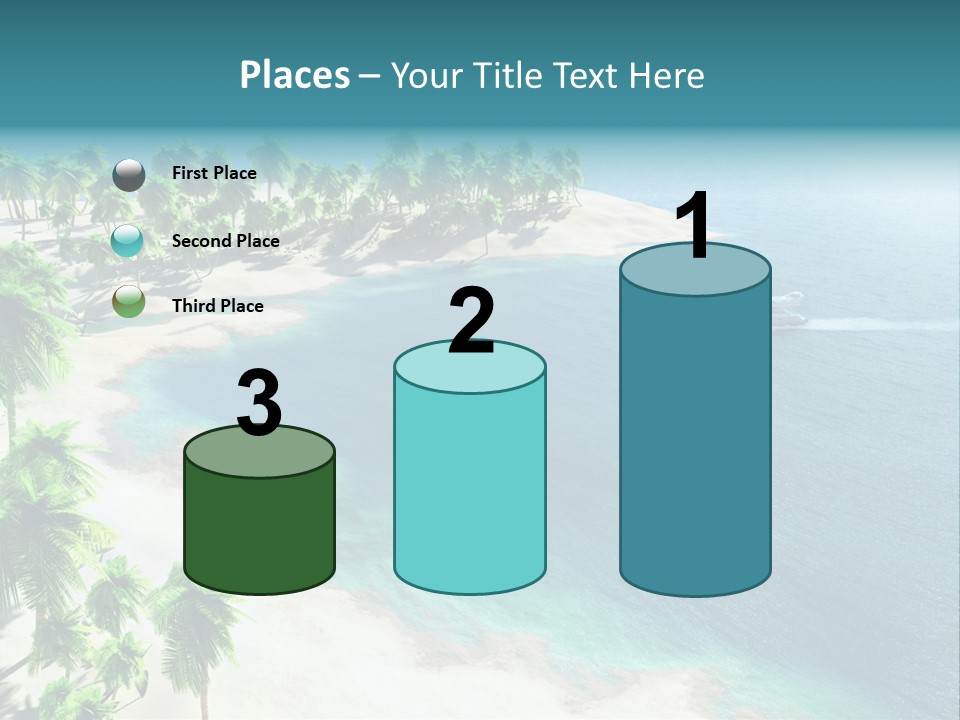 Seashore Maldives Sky PowerPoint Template