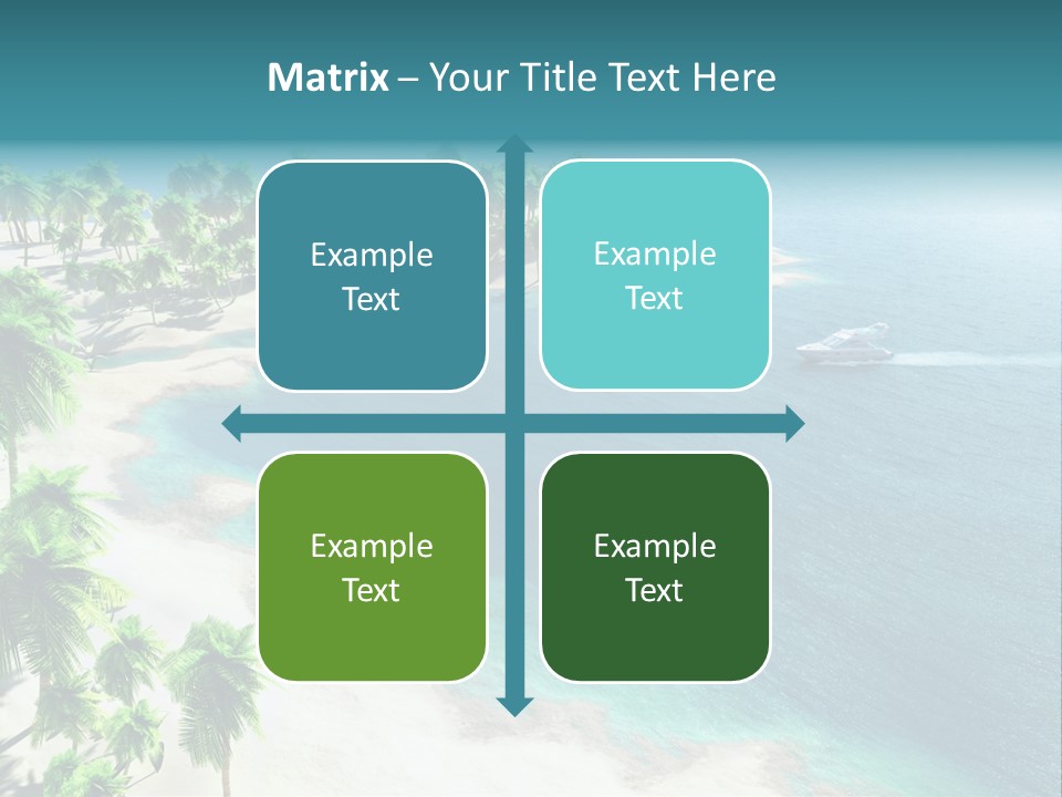 Seashore Maldives Sky PowerPoint Template