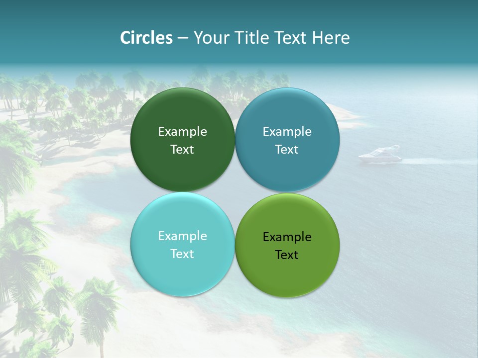 Seashore Maldives Sky PowerPoint Template