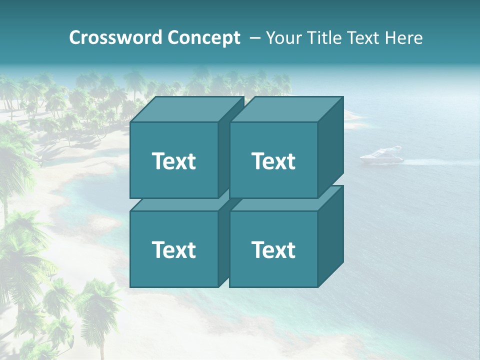 Seashore Maldives Sky PowerPoint Template