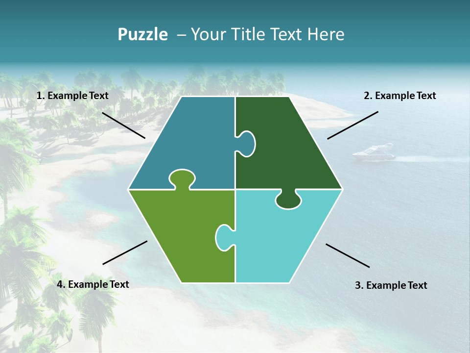 Seashore Maldives Sky PowerPoint Template