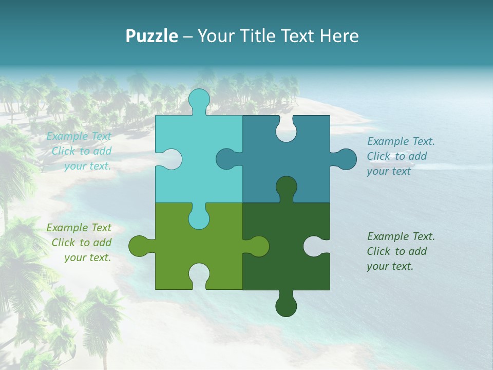 Seashore Maldives Sky PowerPoint Template