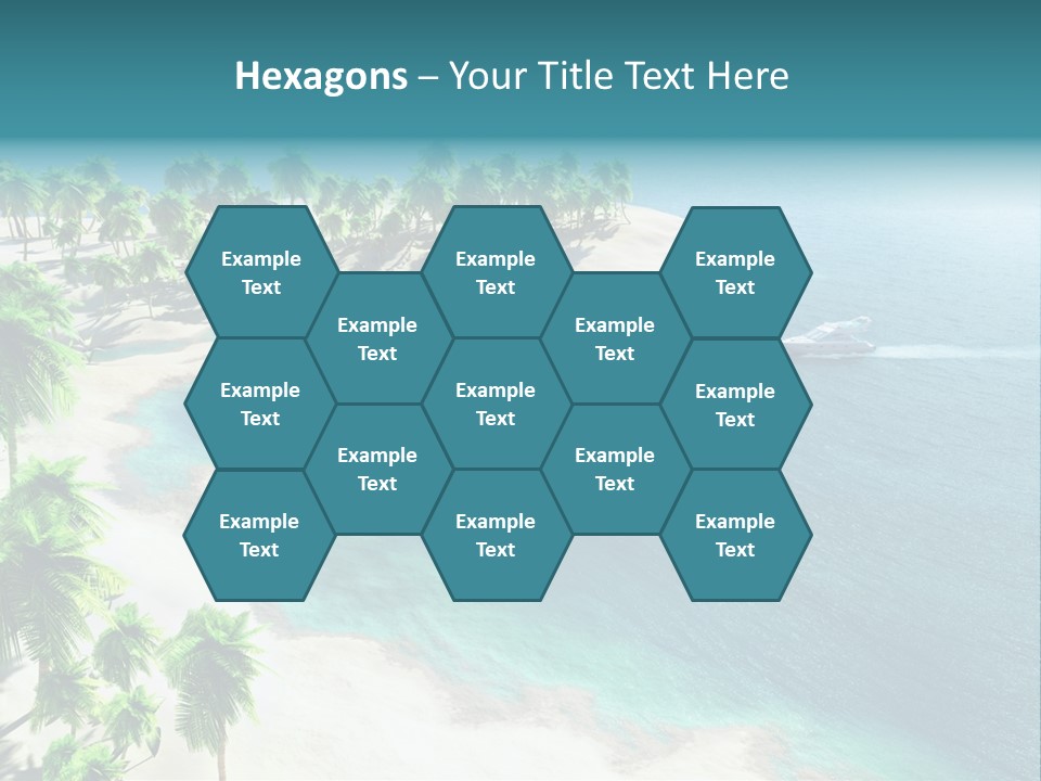 Seashore Maldives Sky PowerPoint Template