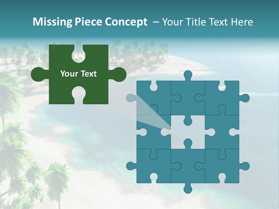 Seashore Maldives Sky PowerPoint Template