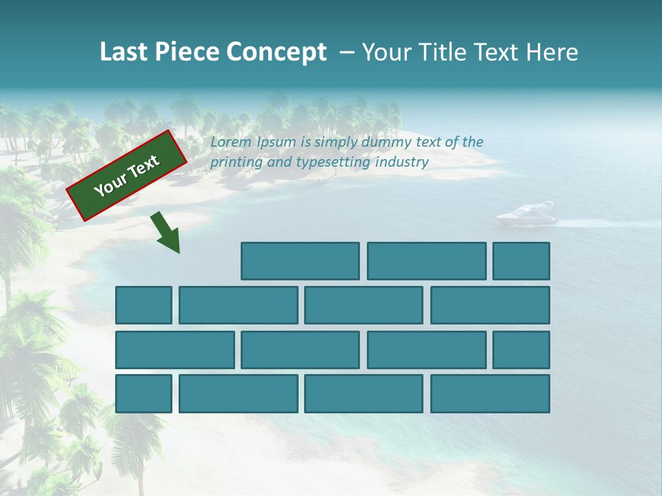 Seashore Maldives Sky PowerPoint Template