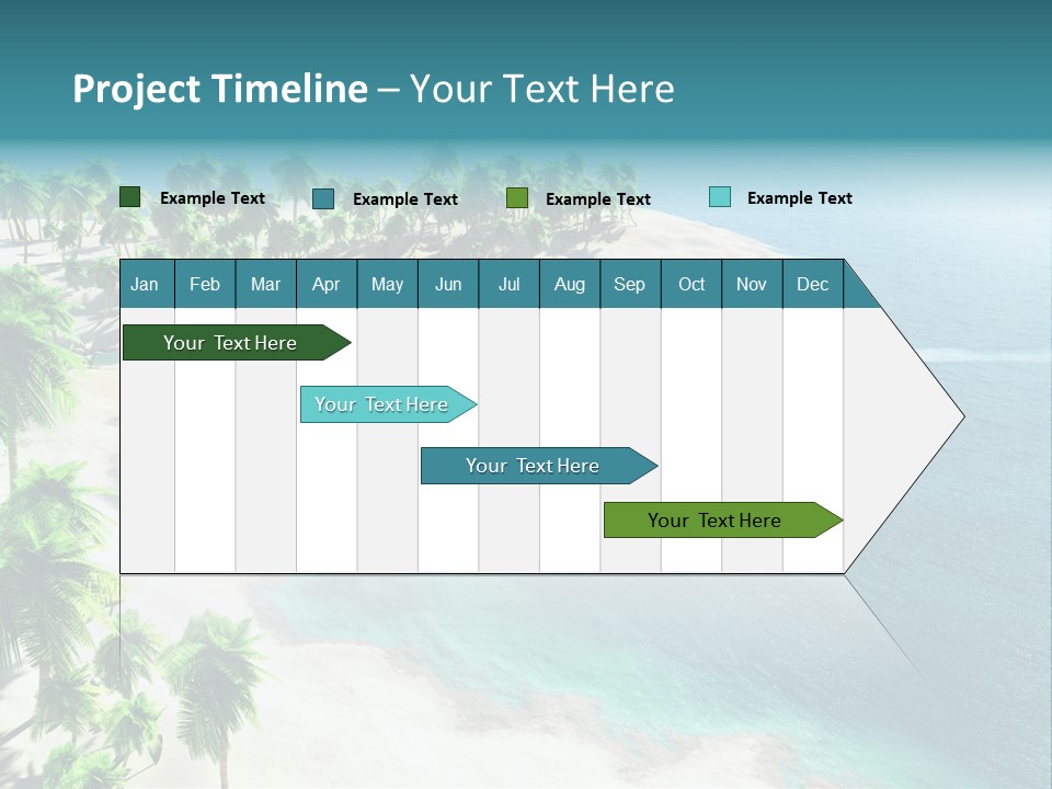 Seashore Maldives Sky PowerPoint Template