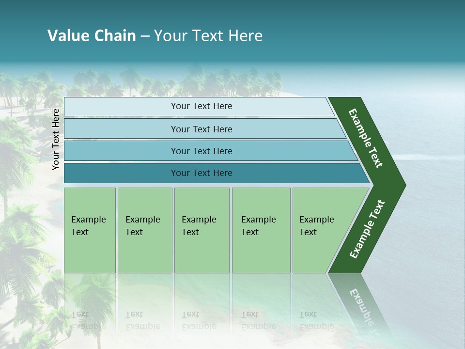 Seashore Maldives Sky PowerPoint Template