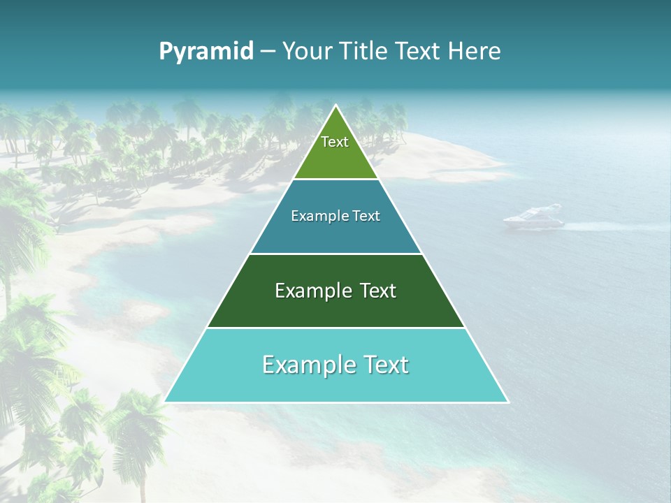 Seashore Maldives Sky PowerPoint Template