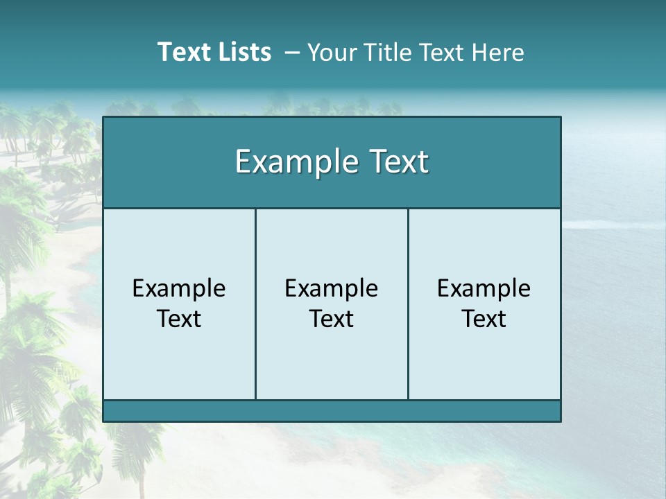 Seashore Maldives Sky PowerPoint Template