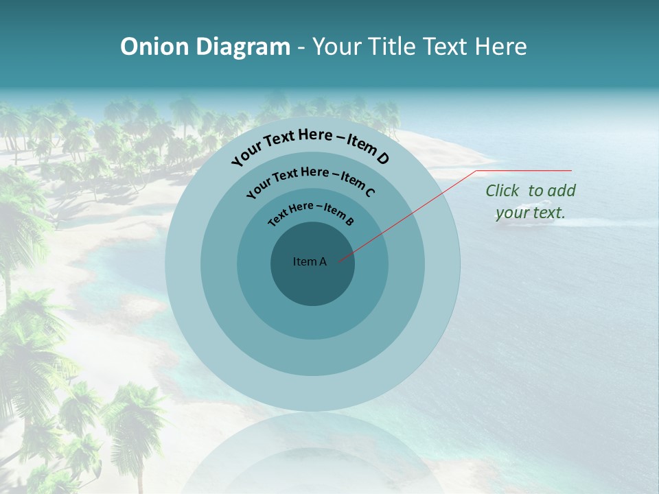 Seashore Maldives Sky PowerPoint Template