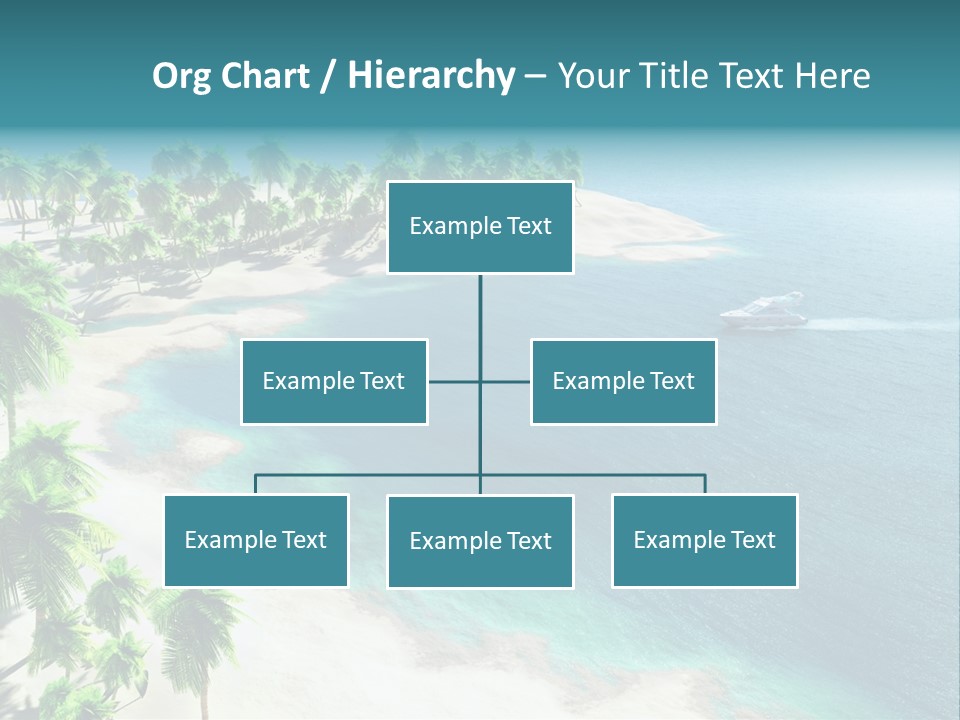 Seashore Maldives Sky PowerPoint Template