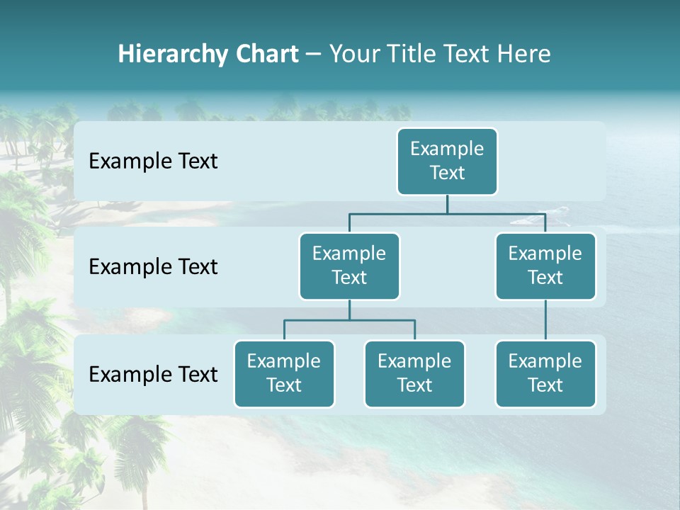 Seashore Maldives Sky PowerPoint Template