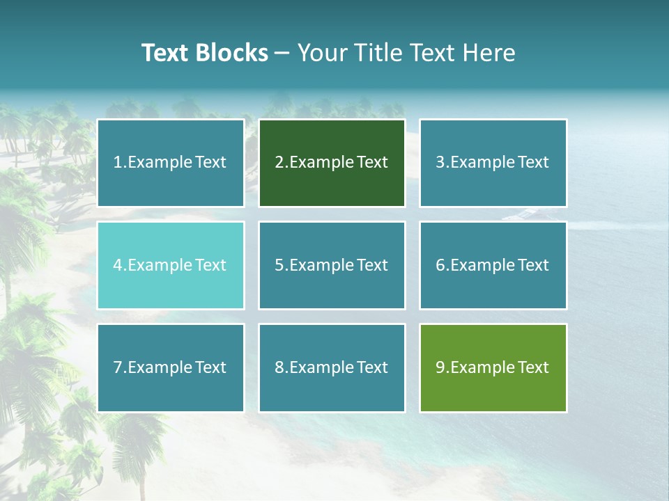 Seashore Maldives Sky PowerPoint Template