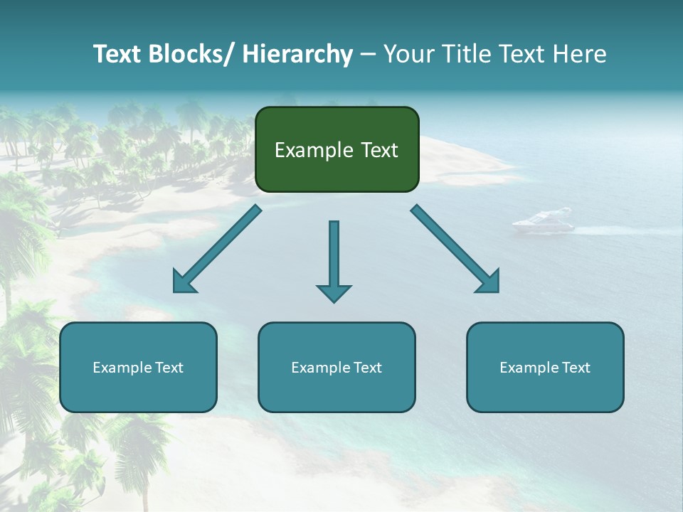 Seashore Maldives Sky PowerPoint Template