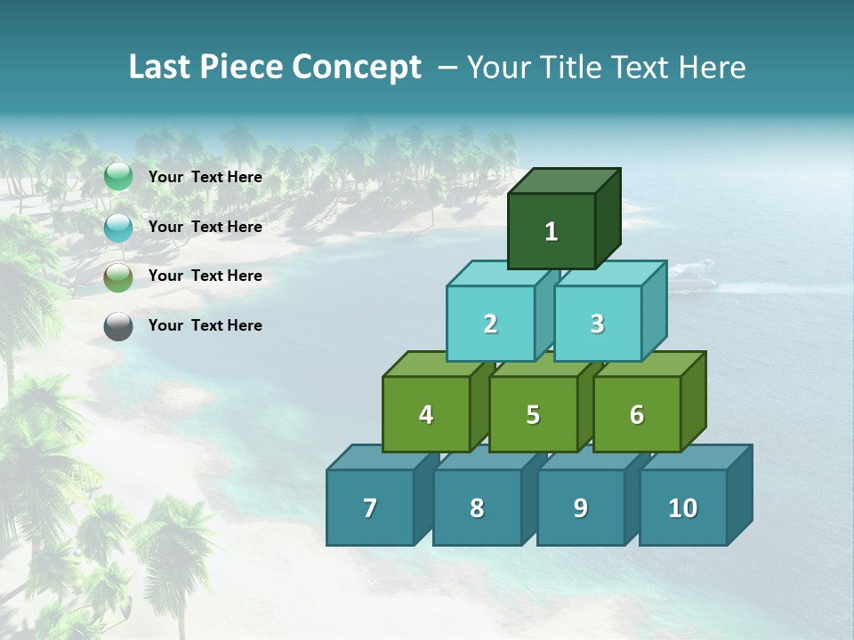 Seashore Maldives Sky PowerPoint Template