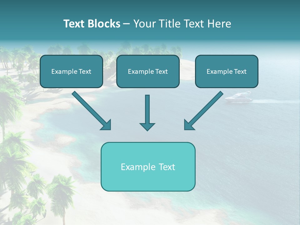 Seashore Maldives Sky PowerPoint Template